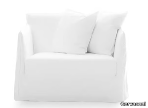 GHOST 09 - Fabric small sofa with removable cover _ Gervasoni