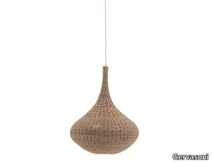 SPIN 95/96 - Woven wicker pendant lamp _ Gervasoni