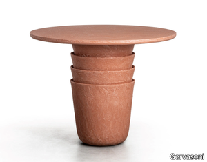 KASANE 35/36 - Round clay garden table _ Gervasoni