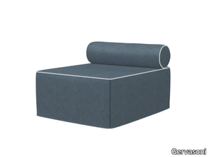 KUBO - Upholstered fabric pouf bed with removable lining _ Gervasoni