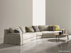 LOLL COMP. 10 - Sectional curved sofa with removable cover _ Gervasoni