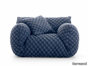 NUVOLA 09 - Armchair with removable cover with armrests _ Gervasoni