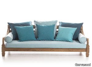 JEKO 04 - Upholstered teak garden sofa _ Gervasoni