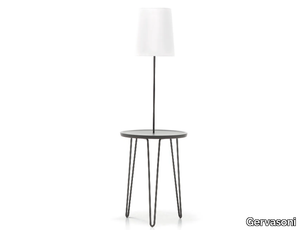 LC 47 - Powder coated steel floor lamp / bedside table _ Gervasoni