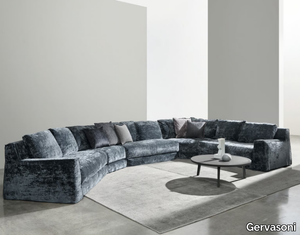 LOLL COMP. 11 - Sectional curved fabric sofa _ Gervasoni