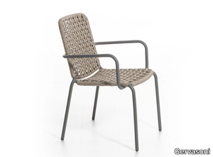 STRAW 24 - Garden chair with armrests _ Gervasoni