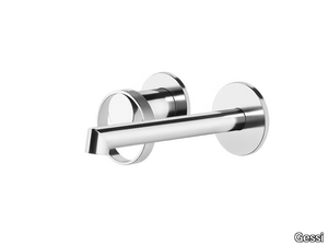 ANELLO - 2 hole wall-mounted chromed brass washbasin mixer _ Gessi