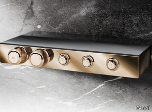 HI-FI ECLECTIC SHELF - External metal shower tap with plate _ Gessi