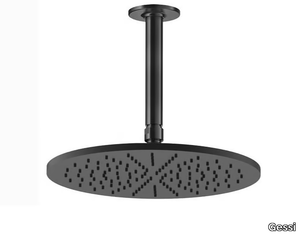 INCISO - Ceiling mounted adjustable round chromed brass overhead shower _ Gessi