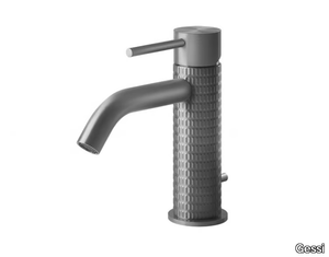 MECCANICA - Countertop stainless steel washbasin mixer with pop up waste _ Gessi