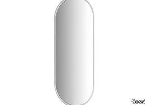 GOCCIA - Oval framed wall-mounted resin mirror _ Gessi