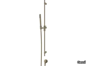 HABITO CESELLO - Chromed brass shower wallbar with hand shower _ Gessi