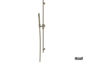 HABITO CESELLO - Chromed brass shower wallbar with hand shower _ Gessi