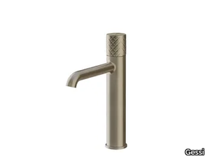 HABITO INTRECCIO - Chromed brass washbasin mixer without waste _ Gessi