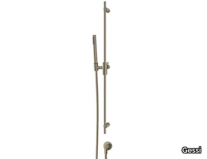 HABITO INTRECCIO - Chromed brass shower wallbar with hand shower _ Gessi