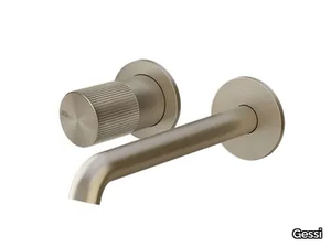 HABITO RIGATO - Wall-mounted chromed brass washbasin mixer _ Gessi