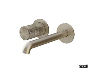 HABITO TRAME - Wall-mounted chromed brass washbasin mixer _ Gessi