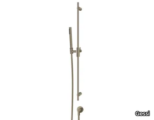 HABITO TRAME - Chromed brass shower wallbar with hand shower _ Gessi