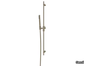 HABITO TRAME - Chromed brass shower wallbar with hand shower _ Gessi