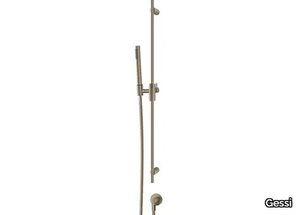 HABITO UNITO - Chromed brass shower wallbar with hand shower _ Gessi