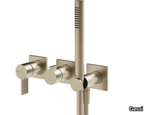 INVERSO DIAMANTATO - Chromed brass shower mixer with hand shower _ Gessi