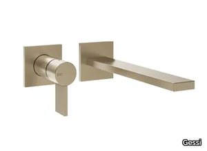 INVERSO DIAMANTATO - Wall-mounted chromed brass washbasin mixer _ Gessi