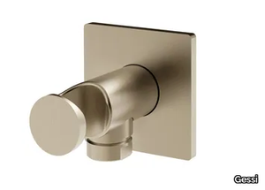 INVERSO - Chromed brass handshower holder with wall supply elbow _ Gessi