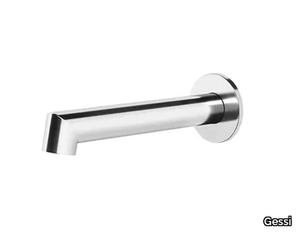 ANELLO - Wall-mounted chromed brass bathtub spout _ Gessi