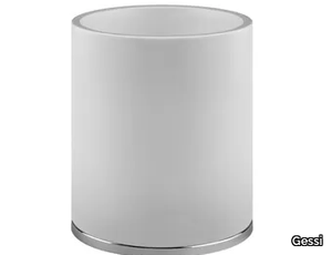 ANELLO - Ceramic bathroom waste bin _ Gessi