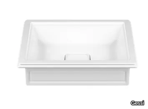 ELEGANZA - Countertop rectangular Cristalplant® handrinse basin _ Gessi