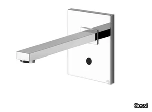 RETTANGOLO - Wall-mounted electronic brass washbasin tap _ Gessi