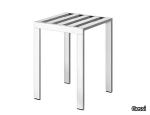 RETTANGOLO - Low brass stool _ Gessi