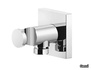 RILIEVO - Brass handshower holder with wall supply elbow _ Gessi