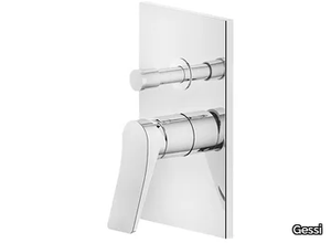 RILIEVO - Brass shower mixer with diverter with plate _ Gessi