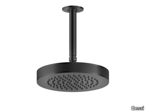 INCISO - Ceiling mounted round brass overhead shower _ Gessi