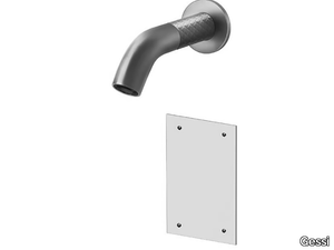 INTRECCIO - Wall-mounted electronic stainless steel washbasin tap _ Gessi