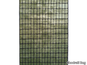 WINDOWPANE FANTASY - Handmade Bamboo silk and wool rug _ Ghodrati Rug