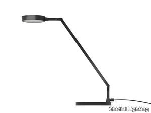 THINTHIN T - With swing arm adjustable aluminium table lamp _ Ghidini Lighting