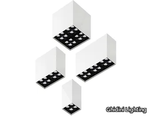 BOX C DARK SQ - LED aluminium ceiling lamp _ Ghidini Lighting