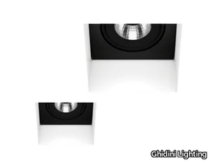 HIDE SQ - Recessed LED square aluminium spotlight _ Ghidini Lighting