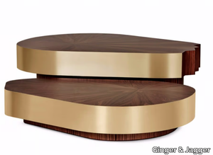 CERNE - Wood veneer coffee table _ Ginger & Jagger