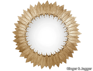 LEAF - Wall-mounted round mirror _ Ginger & Jagger