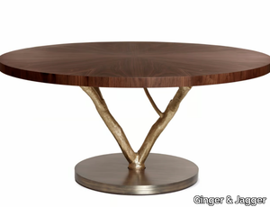 PRIMITIVE - Round walnut table _ Ginger & Jagger