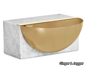 HEMISPHERE - Carrara marble pin tray _ Ginger & Jagger