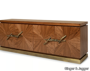 WALNUT - Walnut sideboard with doors _ Ginger & Jagger