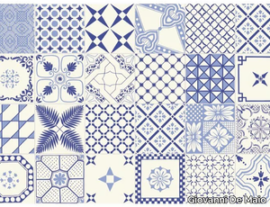 MACRAMÈ BLU - Handmade ceramic wall tiles _ Giovanni De Maio