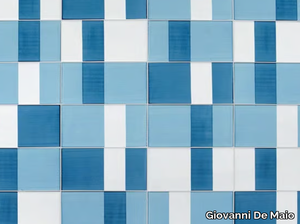 COMPOSIZIONE TURCHESE - Handmade ceramic wall tiles _ Giovanni De Maio