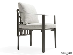 ALDÌA - Garden fabric easy chair with armrests _ Giorgetti