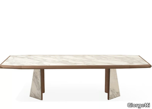 AMADEUS - Rectangular marble table _ Giorgetti