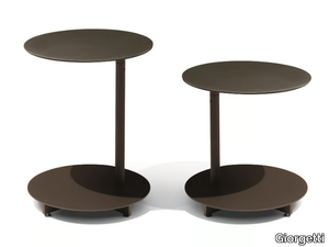 APSARA - Round steel side table _ Giorgetti